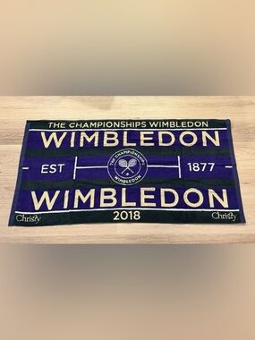 Christy Wimbledon 2018 Tennis Championships Sports Towel Green and Purple NWT